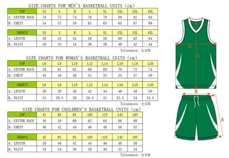 adidas basketball uniform size chart.